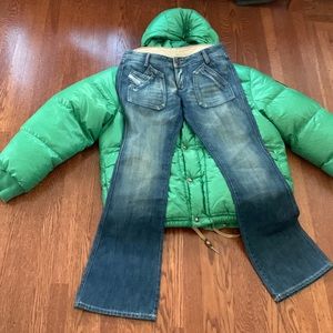 DIESEL Italy Square Pocket Boot Cut Jeans